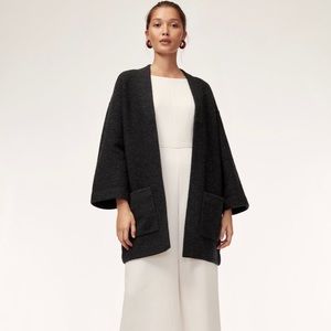 Aritzia “brullon” cardigan in grey wool. Size XXS.